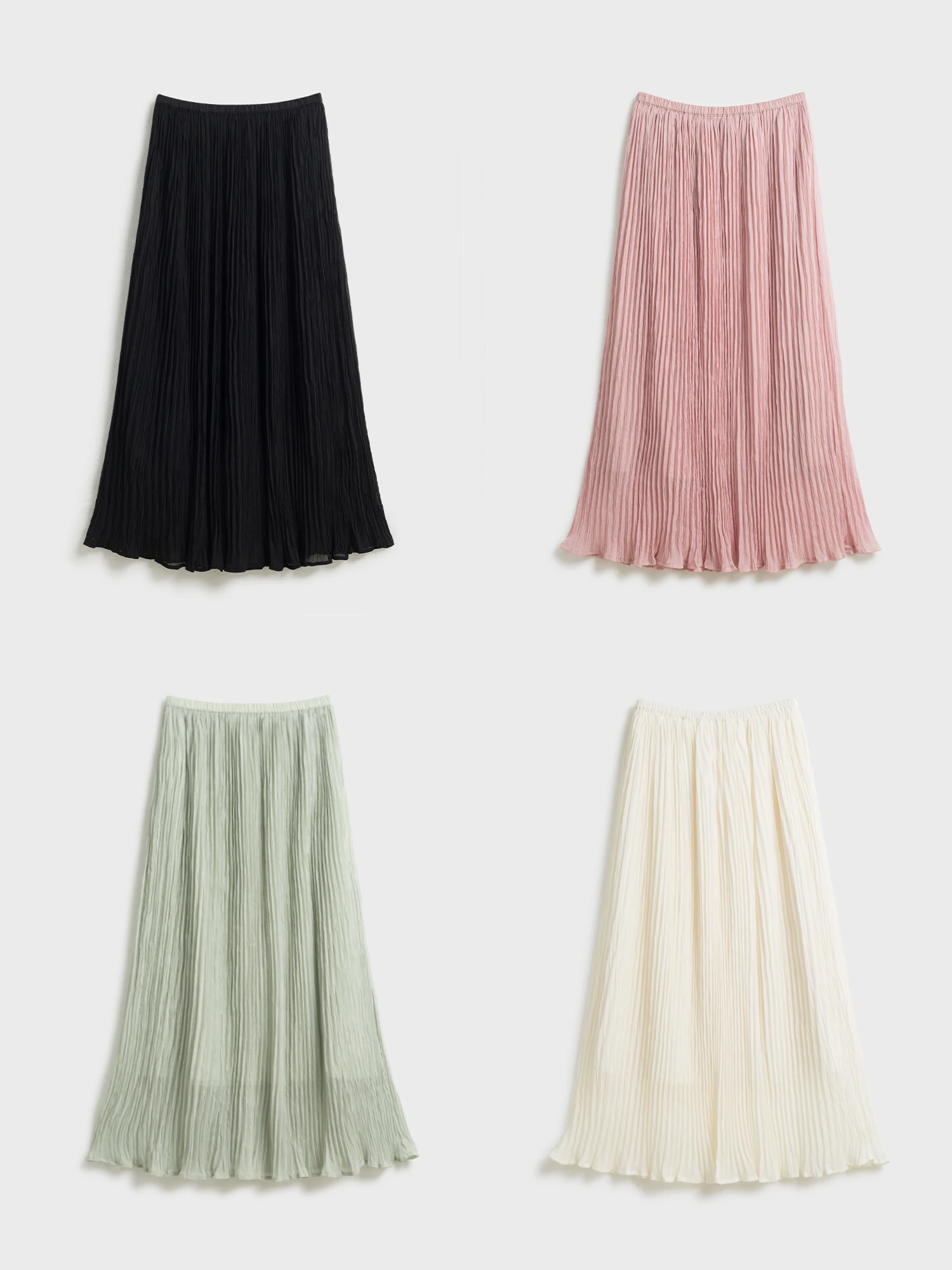 Elegant Chiffon Half Skirt Pleated Midi Length Slimming Drapey Style Casual Comfortable Breathable Polyester Fiber Skirt
Elegant Chiffon Half Skirt Pleated Midi Length Slimming Drapey Style Casual Comfortable Breathable Polyester Fiber Skirt