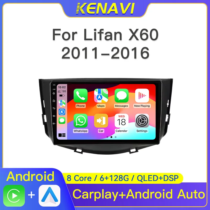 2 Din Android Car Stereo Radio For Lifan X60 2011 - 2016 Center Multimedia Video Player Wireless Carplay Auto GPS RDS Head Unit
2 Din Android Car Stereo Radio For Lifan X60 2011 - 2016 Center Multimedia Video Player Wireless Carplay Auto GPS RDS Head Unit