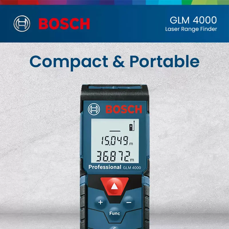 Профессиональный лазерный дальномер Bosch GLM 4000, лазерный дальномер Bosch 40 м, электронные цифровые инструменты для измерения рулетки
Профессиональный лазерный дальномер Bosch GLM 4000, лазерный дальномер Bosch 40 м, электронные цифровые инструменты для измерения рулетки