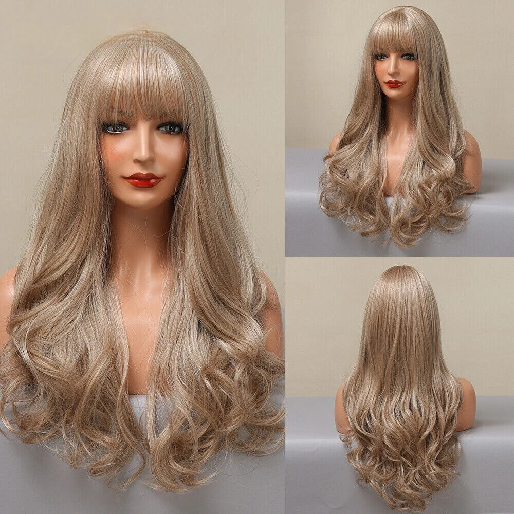 Light Blonde Wigs with Bangs for Women 24 In Long Wavy Synthetic Daily Party Wig
Light Blonde Wigs with Bangs for Women 24 In Long Wavy Synthetic Daily Party Wig