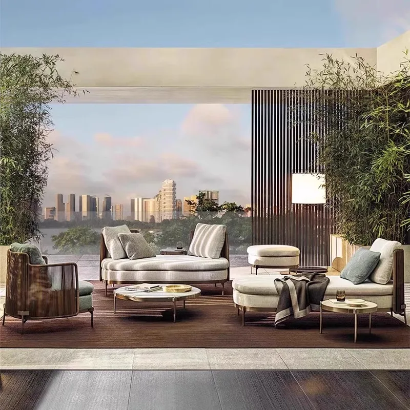 Outdoor Courtyard Sofa Combination Villa Garden Open-air Balcony Leisure Rattan Chair Outdoor Rattan Furniture Waterproof And Su
Outdoor Courtyard Sofa Combination Villa Garden Open-air Balcony Leisure Rattan Chair Outdoor Rattan Furniture Waterproof And Su