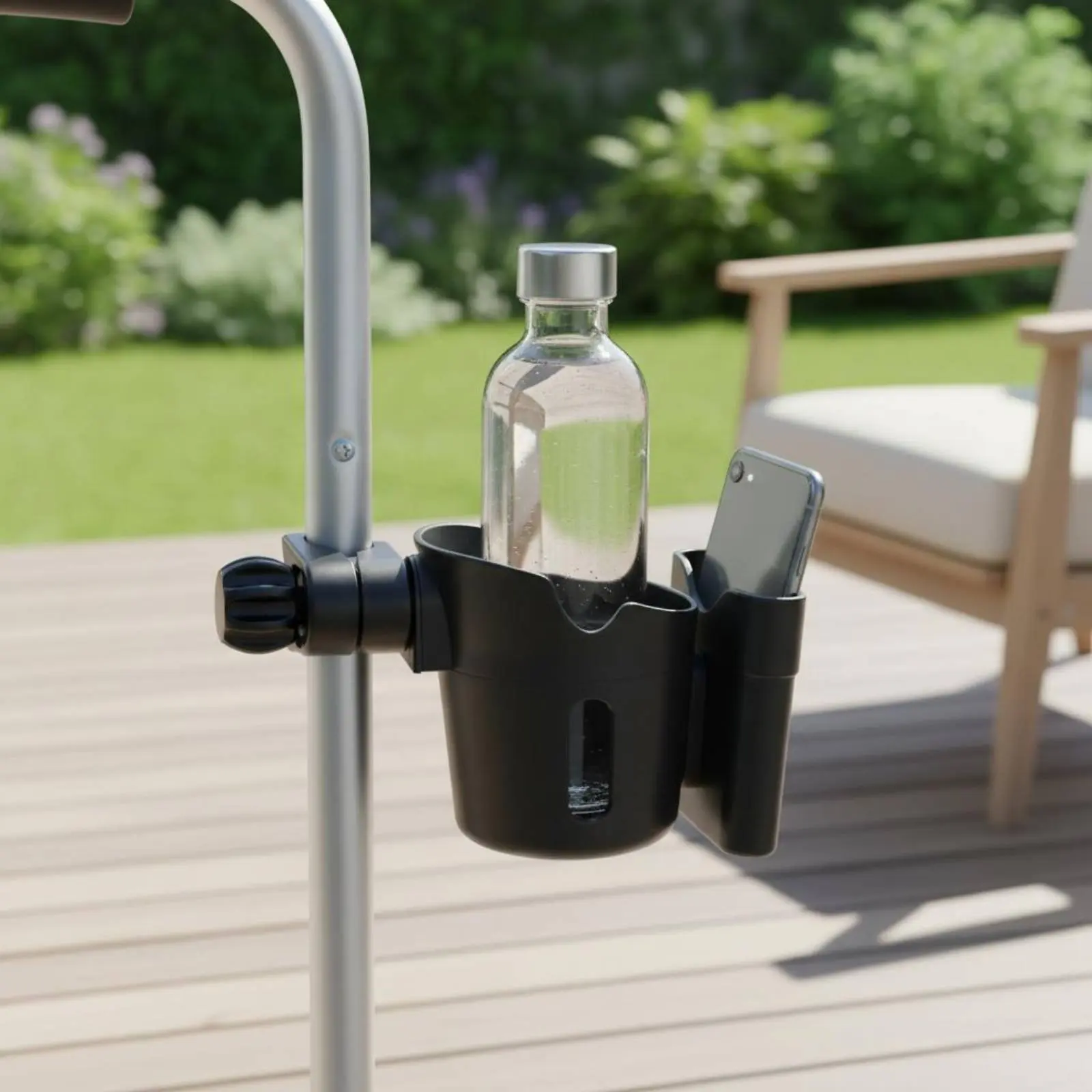 2-in-1 Beverage and Phone Holder Universal Fit Mobility Aid Beverage Holder with Phone Holder for Outdoor
2-in-1 Beverage and Phone Holder Universal Fit Mobility Aid Beverage Holder with Phone Holder for Outdoor