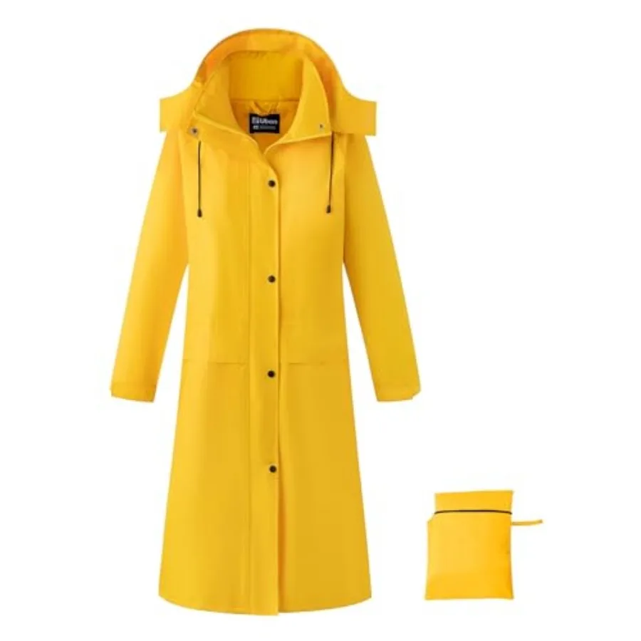 Ubon Women's Rain Coat Waterproof with Hood Long Raincoat Packable Rain Jacket Casual Windbreaker
Ubon Women's Rain Coat Waterproof with Hood Long Raincoat Packable Rain Jacket Casual Windbreaker