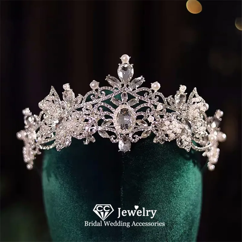 CC Tiaras and Crowns Women Hair Accessories Wedding Headpiece Bridal Dress Engagement Hairwear Butterfly Shape Coronets AN390
CC Tiaras and Crowns Women Hair Accessories Wedding Headpiece Bridal Dress Engagement Hairwear Butterfly Shape Coronets AN390