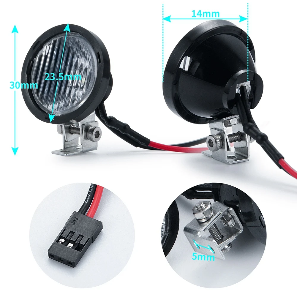A50P-RC Car LED Lights Headlights Spotlight for 1/10 RC Crawler TRX4 TRX6 Axial SCX10 90046 Wraith RR10 MST
A50P-RC Car LED Lights Headlights Spotlight for 1/10 RC Crawler TRX4 TRX6 Axial SCX10 90046 Wraith RR10 MST
