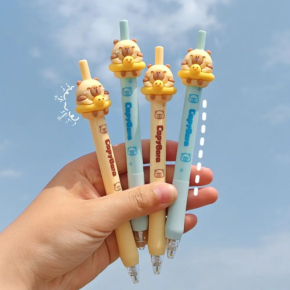 New 0.5mm Black Ink Capybara Neutral Pen Quick-drying Cartoon Gel Pen Gift Press Type Signature Pen School Supplies
New 0.5mm Black Ink Capybara Neutral Pen Quick-drying Cartoon Gel Pen Gift Press Type Signature Pen School Supplies
