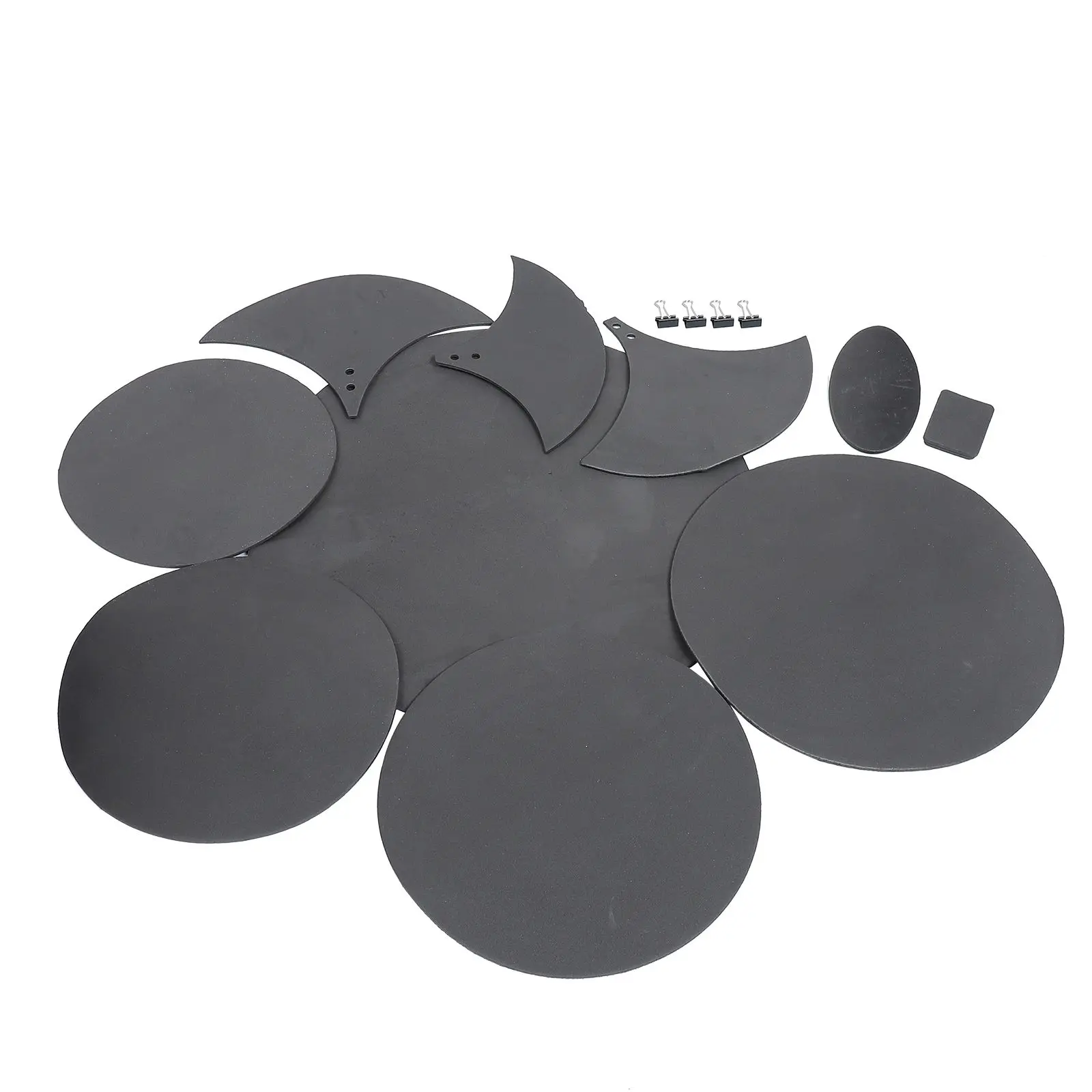 14 Pcs Drum Mute Pads Set 5 Drums 3 Cymbals Sponge Mats Adjustable Size Standard Thickness Durable Accessories
14 Pcs Drum Mute Pads Set 5 Drums 3 Cymbals Sponge Mats Adjustable Size Standard Thickness Durable Accessories