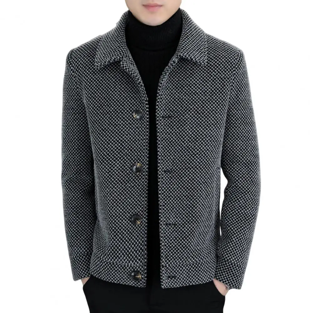 Men Button-down Shirt Jacket Long-sleeve Solid Color Jacket Stylish Men's Lapel Jacket Casual for Handsome
Men Button-down Shirt Jacket Long-sleeve Solid Color Jacket Stylish Men's Lapel Jacket Casual for Handsome