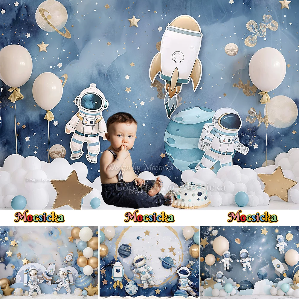 Mocsicka Astronaut Baby Show Backdrop Photography Sparkle Stars Cloud Balloon Backdrop Kids 1st Birthday Cake Smash Photo Studio
Mocsicka Astronaut Baby Show Backdrop Photography Sparkle Stars Cloud Balloon Backdrop Kids 1st Birthday Cake Smash Photo Studio
