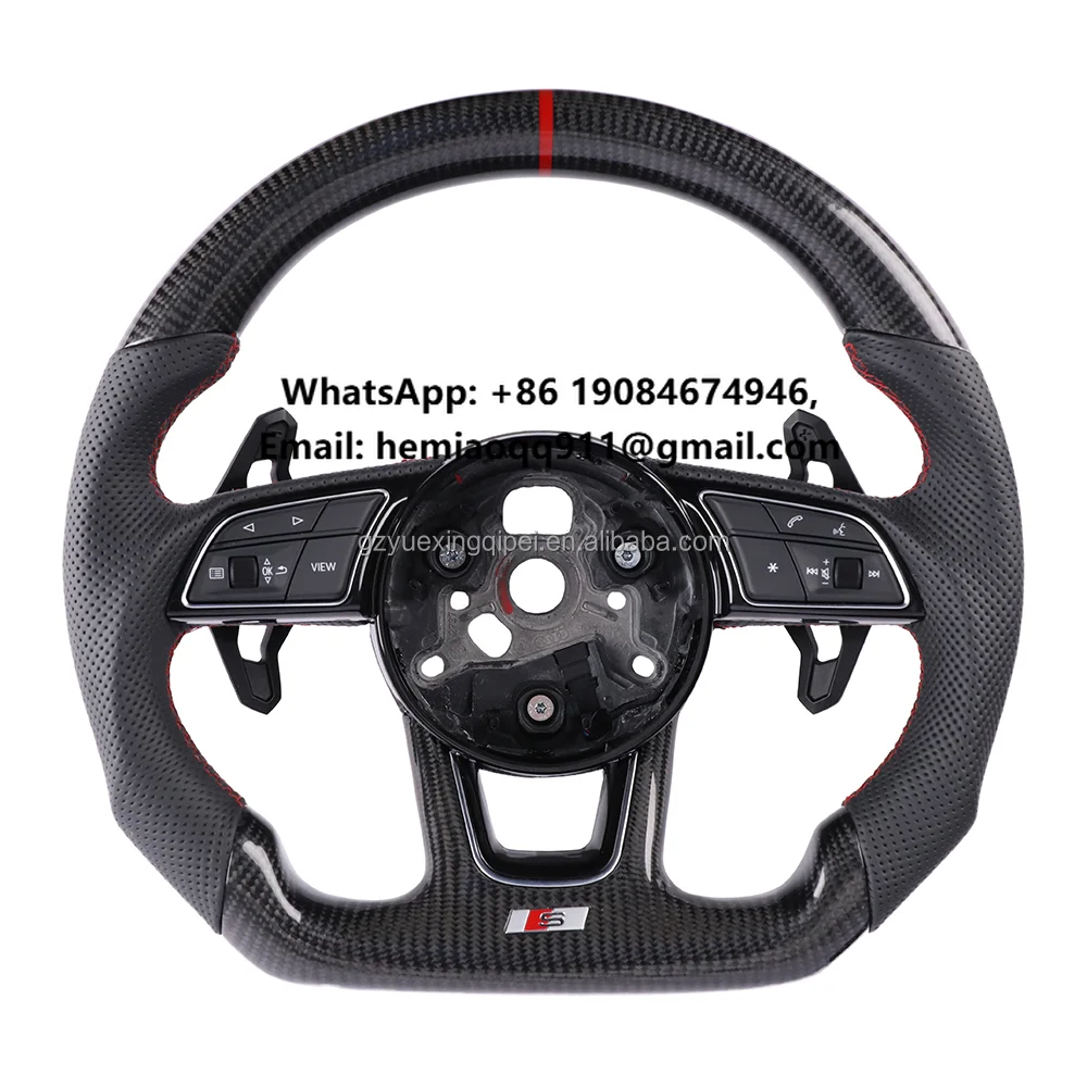 Hot Carbon Fiber Steering Wheel with Shift Paddles for Audi A4L B9
Hot Carbon Fiber Steering Wheel with Shift Paddles for Audi A4L B9