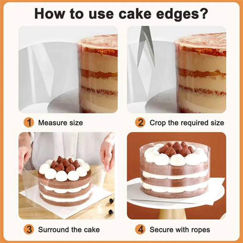 -A12R Baking Acetate Sheets, Cake Collar For Baking, Transparent Acetate Cake Collars, Acetate Rolls For Cake Chocolate
-A12R Baking Acetate Sheets, Cake Collar For Baking, Transparent Acetate Cake Collars, Acetate Rolls For Cake Chocolate