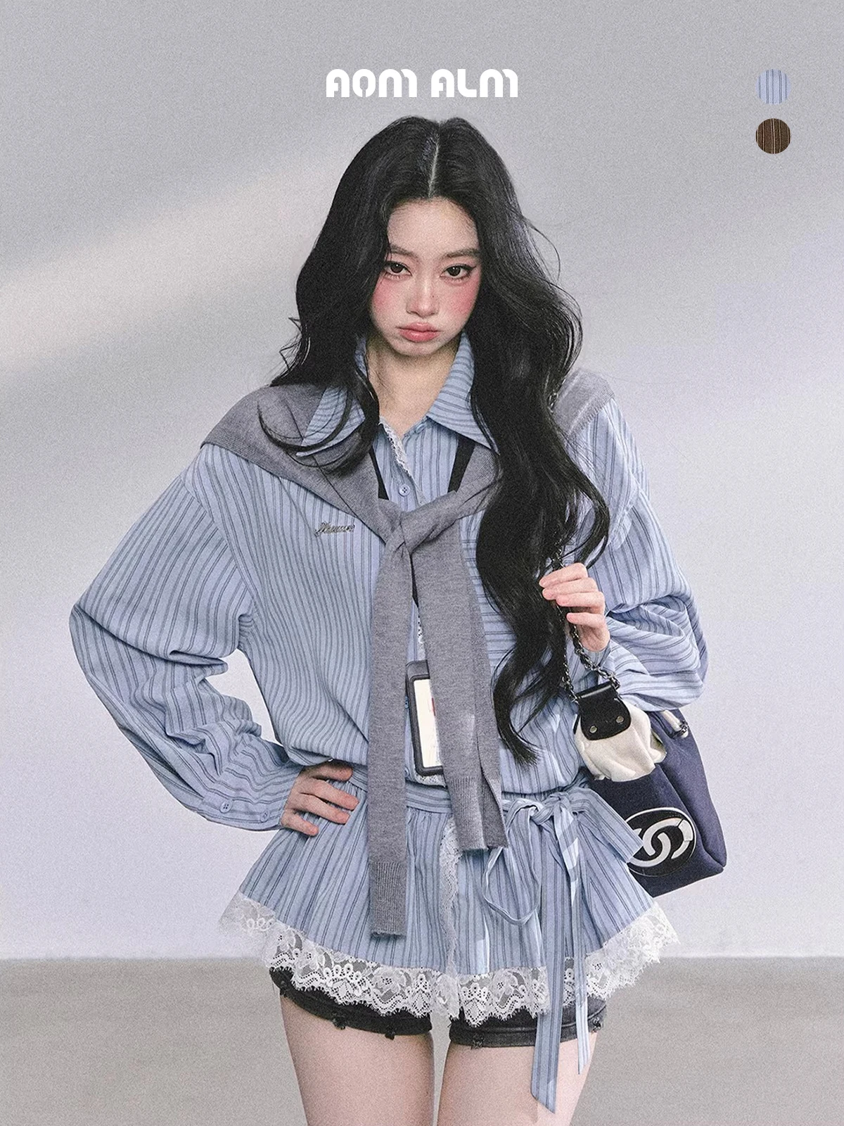 Fashionable Knowledgeable Women's Shirt AOMALM Lace Striped Long Sleeve Slim Fit American Style Breathable Polyester Autumn Top
Fashionable Knowledgeable Women's Shirt AOMALM Lace Striped Long Sleeve Slim Fit American Style Breathable Polyester Autumn Top