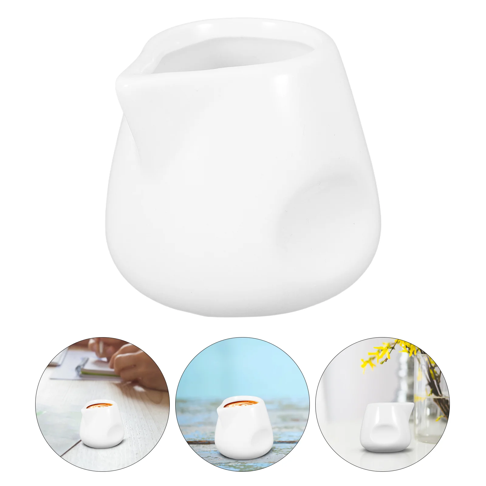 Coffee Creamer Ceramic Milk Jug Pitcher Receivers Ceramics Small Brew Container White Spray Bottle
Coffee Creamer Ceramic Milk Jug Pitcher Receivers Ceramics Small Brew Container White Spray Bottle