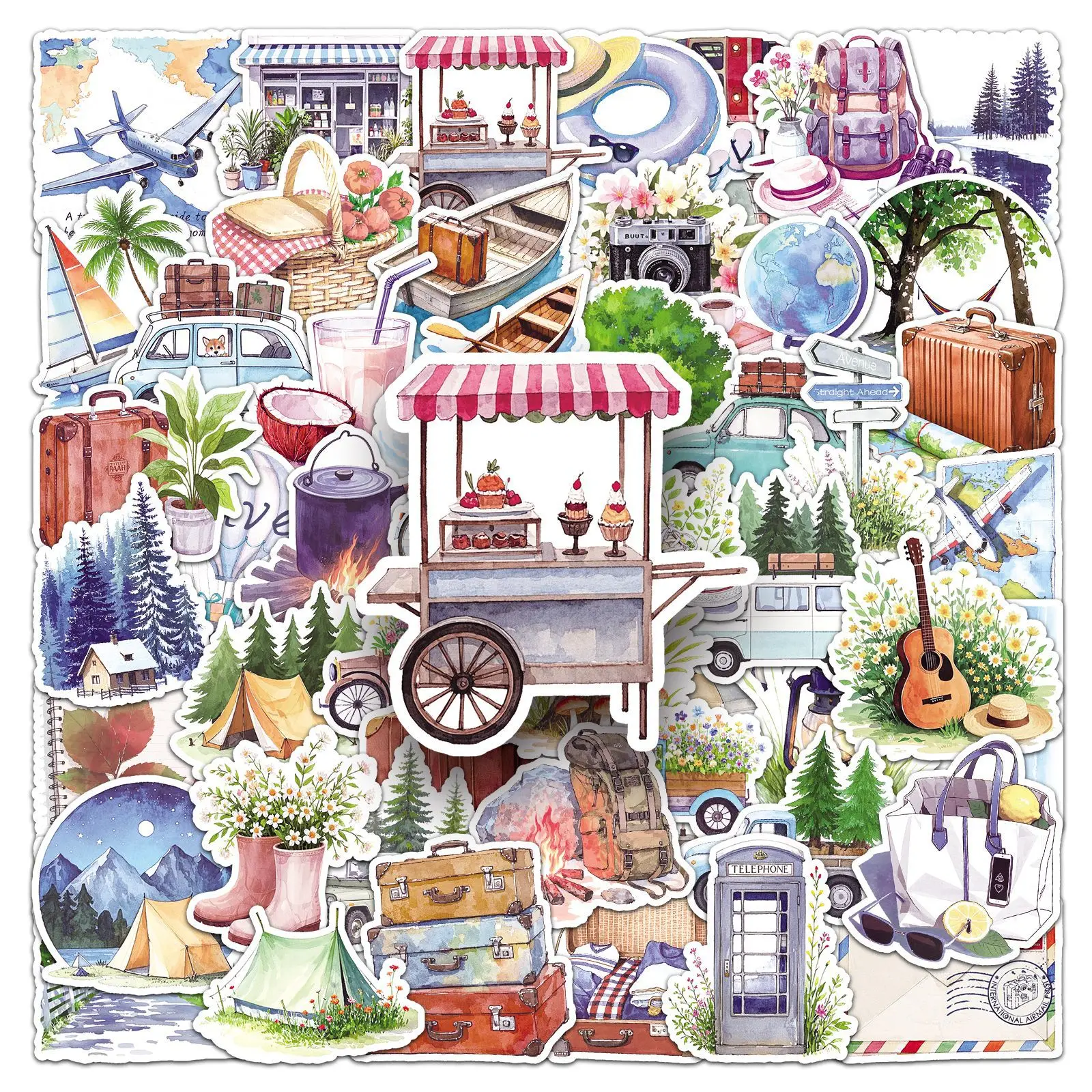 10/50PCS outdoor travel graffiti stickers cartoon hand-painted watercolor style decoration mobile phone waterproof stickers
10/50PCS outdoor travel graffiti stickers cartoon hand-painted watercolor style decoration mobile phone waterproof stickers