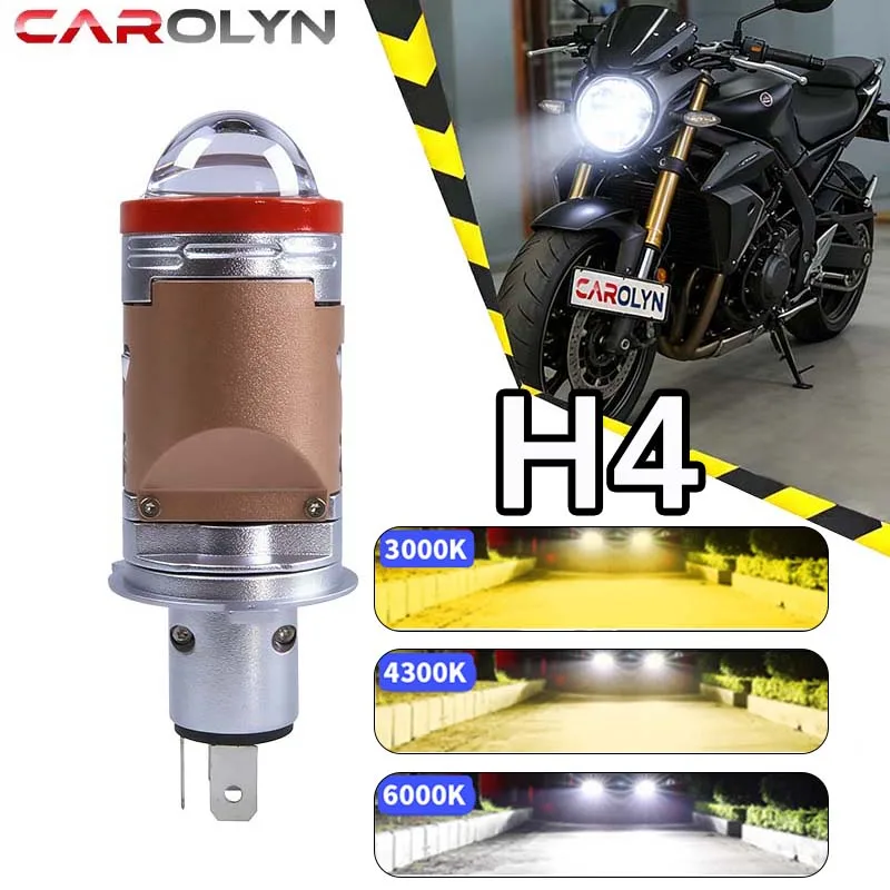 CAROLYN H4 LED Headlight Mini Projector Lens 3 Colors Hi/Lo Beam 60W IP68 Waterproof Plug and Play Car Motorcycle Headlamp Bulb
CAROLYN H4 LED Headlight Mini Projector Lens 3 Colors Hi/Lo Beam 60W IP68 Waterproof Plug and Play Car Motorcycle Headlamp Bulb