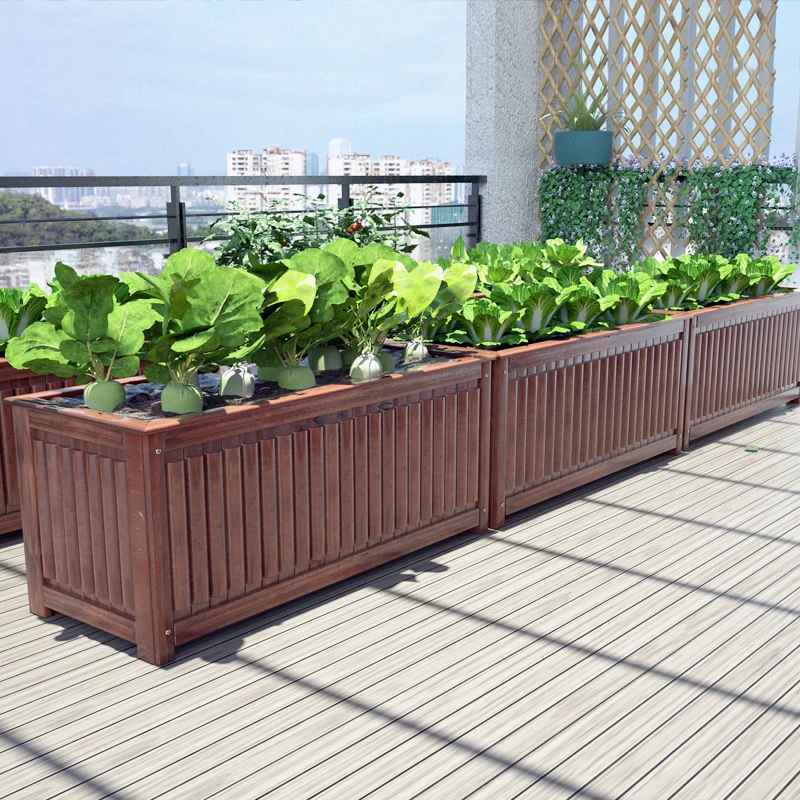 Balcony vegetable planting planting special roof preservative wood flower outdoor courtyard tree box large wood flow
Balcony vegetable planting planting special roof preservative wood flower outdoor courtyard tree box large wood flow
