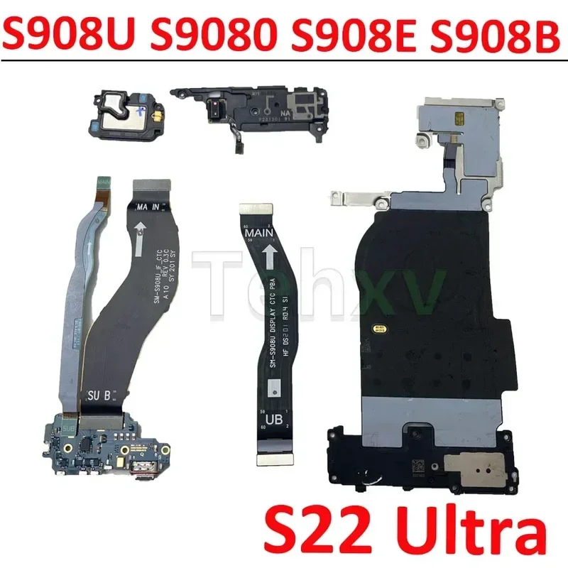 For Samsung Galaxy S22 Ultra S908E S908B S908U WIFI Signal Antenna NFC Coil Microphone Charging Board LCD Main Cable Earpiece
For Samsung Galaxy S22 Ultra S908E S908B S908U WIFI Signal Antenna NFC Coil Microphone Charging Board LCD Main Cable Earpiece
