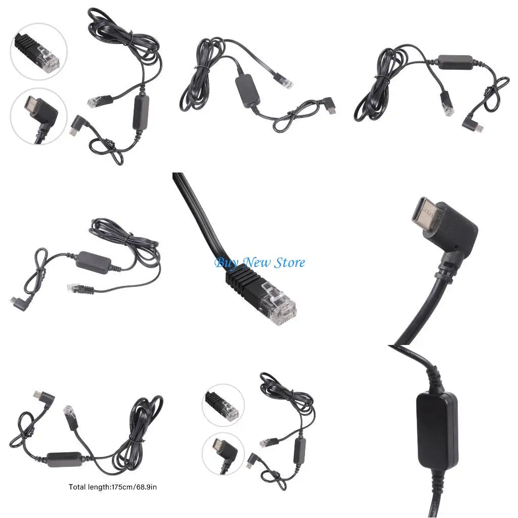 20CE USB C 5V to RJ11 12V Power Cable 175cm with 90 Degree Bend for Automotive
20CE USB C 5V to RJ11 12V Power Cable 175cm with 90 Degree Bend for Automotive