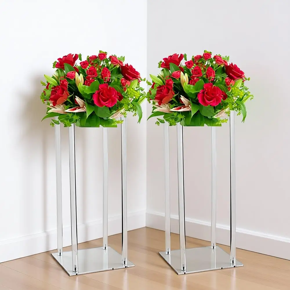 Acrylic Clear Vases for Wedding Centerpieces, 23.62in Tall, Home Party Table Decor, 10 Gold Napkin Rings
Acrylic Clear Vases for Wedding Centerpieces, 23.62in Tall, Home Party Table Decor, 10 Gold Napkin Rings