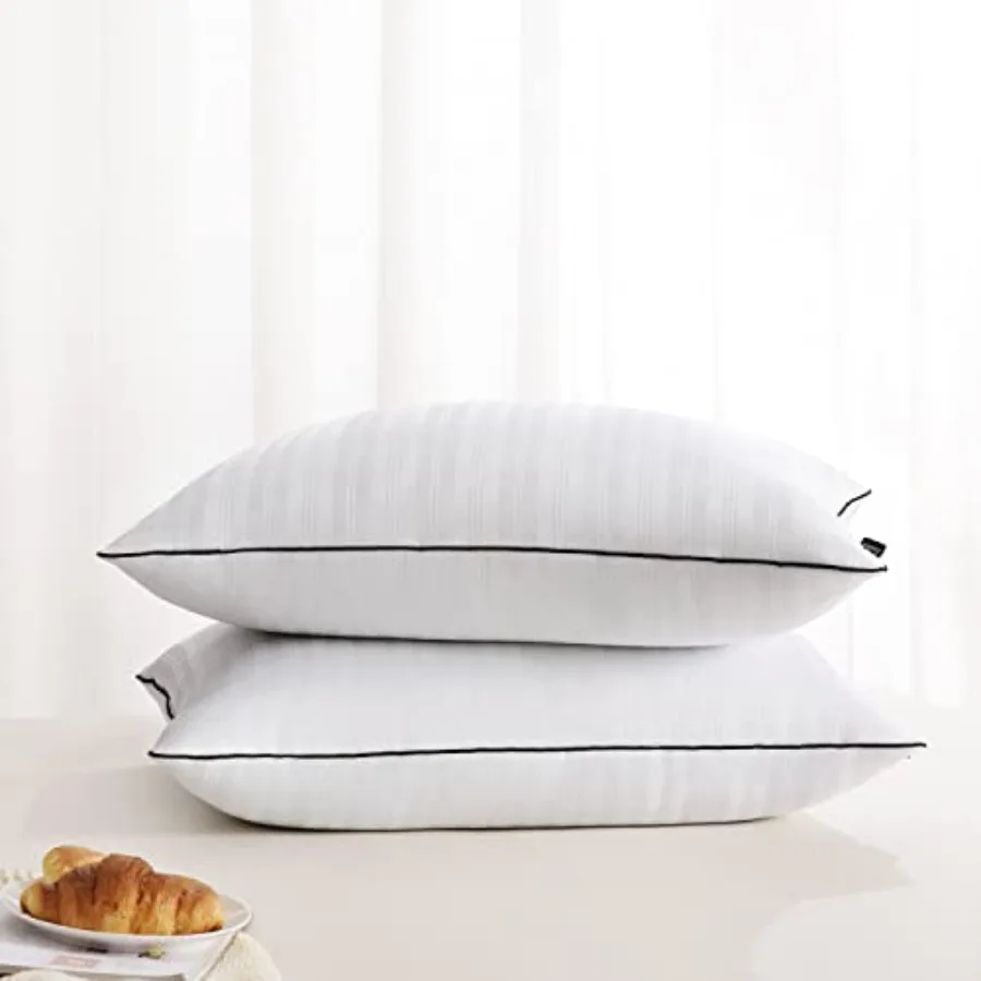 Bed Pillows King Size Set of 2 - Hotel Collection Soft Down Alternative Pillows for Sleeping Perfect for Side Back and Stomach
Bed Pillows King Size Set of 2 - Hotel Collection Soft Down Alternative Pillows for Sleeping Perfect for Side Back and Stomach
