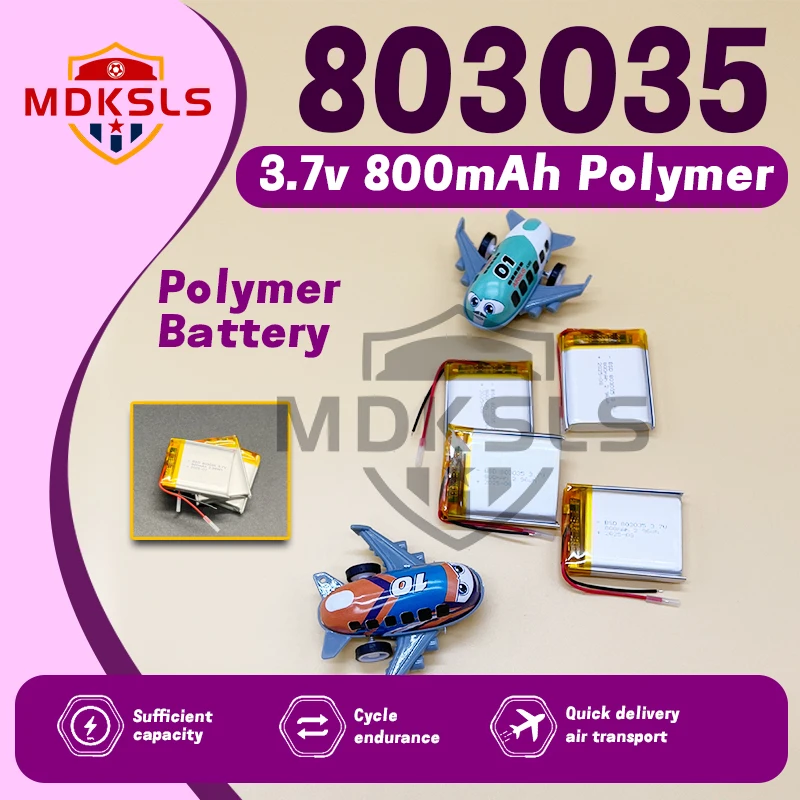 MDKSLS 2025 3,7 В 800 мАч 803035 литий-полимерная аккумуляторная батарея LiPoPower для Mp3 PAD DVD электронная книга гарнитура умные часы LEDLight
MDKSLS 2025 3,7 В 800 мАч 803035 литий-полимерная аккумуляторная батарея LiPoPower для Mp3 PAD DVD электронная книга гарнитура умные часы LEDLight