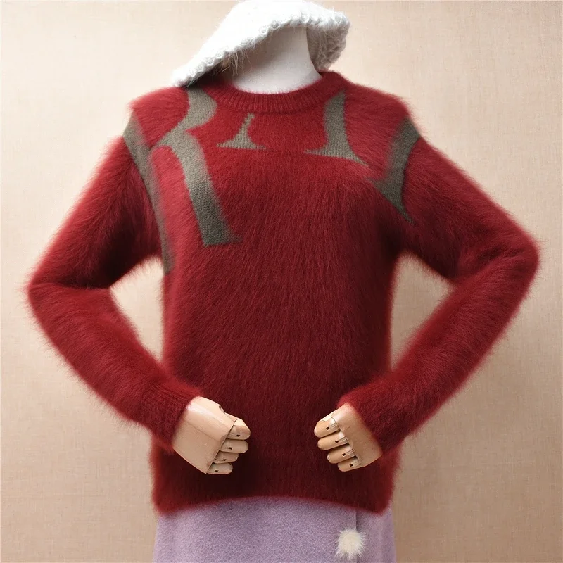 04 Ladies Women Fall Winter Clothing Soft Hairy Mink Cashmere Knitted O-Neck Slim Blouses Pullover Angora Fur Jumper Sweater Top
04 Ladies Women Fall Winter Clothing Soft Hairy Mink Cashmere Knitted O-Neck Slim Blouses Pullover Angora Fur Jumper Sweater Top