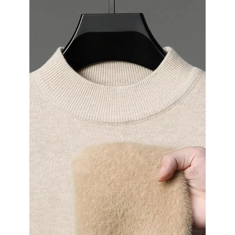 Утепленный мужской вязаный свитер с высоким воротником, новинка зимы, повседневный теплый базовый свитер, модный городской стиль
Утепленный мужской вязаный свитер с высоким воротником, новинка зимы, повседневный теплый базовый свитер, модный городской стиль