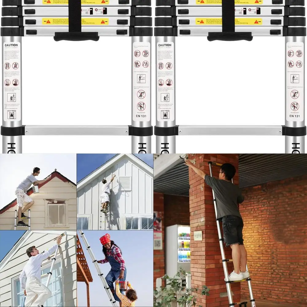 Multi-Purpose Folding Aluminum Extension Ladder, EN131 Certified, 8.5 Ft to 2.6 M Telescoping
Multi-Purpose Folding Aluminum Extension Ladder, EN131 Certified, 8.5 Ft to 2.6 M Telescoping