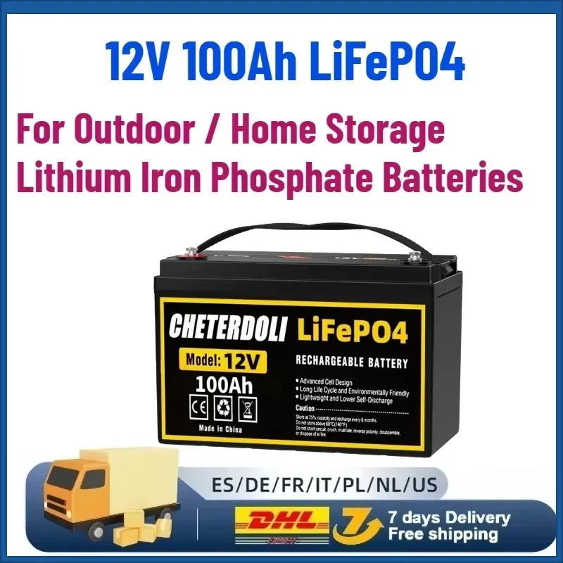 In Stock Ships from USA 12V 100Ah LiFePO4 Battery Packs Rechargeable For Outdoor / Home Storage Lithium Iron Phosphate
In Stock Ships from USA 12V 100Ah LiFePO4 Battery Packs Rechargeable For Outdoor / Home Storage Lithium Iron Phosphate