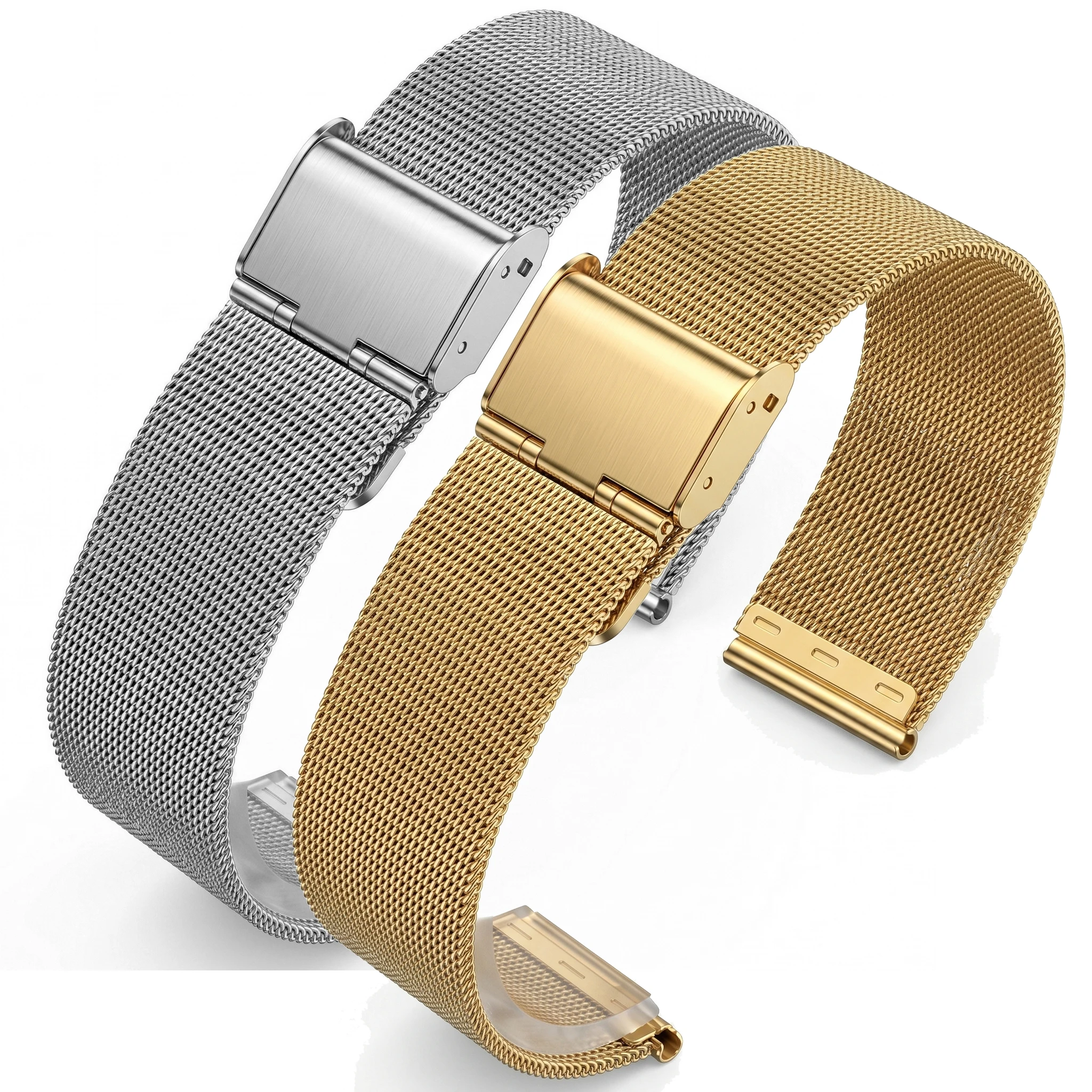 Milanese Loop Watch Band Bracelet 16mm 18mm 20mm 22mm 24mm Stainless Steel Women Men Watchband Strap Double Clasp Accessories
Milanese Loop Watch Band Bracelet 16mm 18mm 20mm 22mm 24mm Stainless Steel Women Men Watchband Strap Double Clasp Accessories