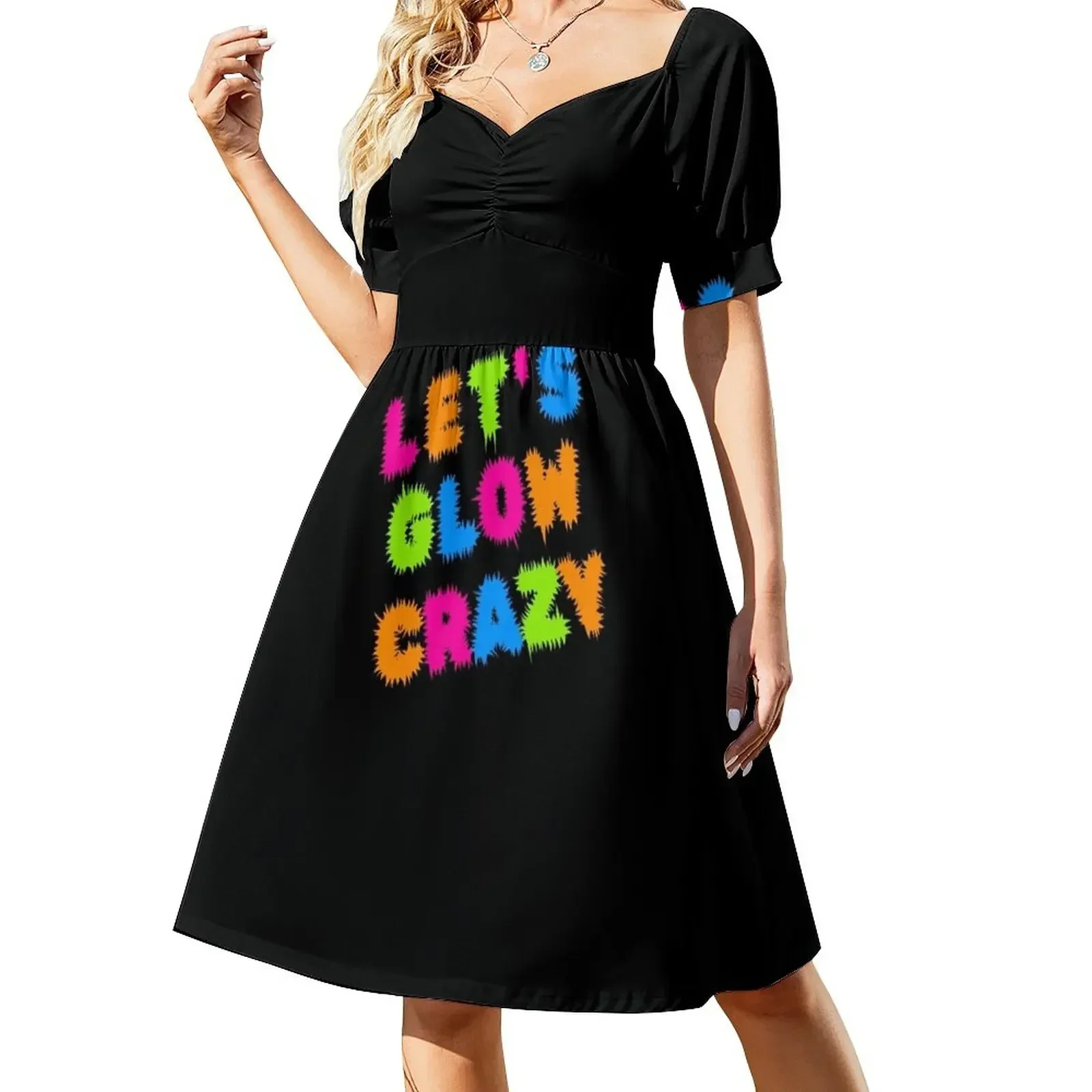 Lets Glow Crazy Party Rave Colorful Short-Sleeved Dress Women's summer long dress sexy dress for women
Lets Glow Crazy Party Rave Colorful Short-Sleeved Dress Women's summer long dress sexy dress for women
