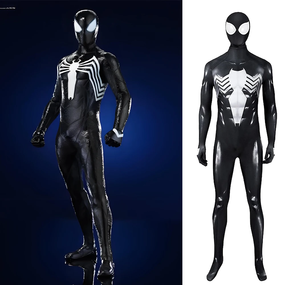 Костюм Человека-паука 2 для косплея: Классический черный боевой костюм Венома Питера Паркера, супергеройский костюм из спандекса с 3D-печатью для Хэллоуина
Костюм Человека-паука 2 для косплея: Классический черный боевой костюм Венома Питера Паркера, супергеройский костюм из спандекса с 3D-печатью для Хэллоуина