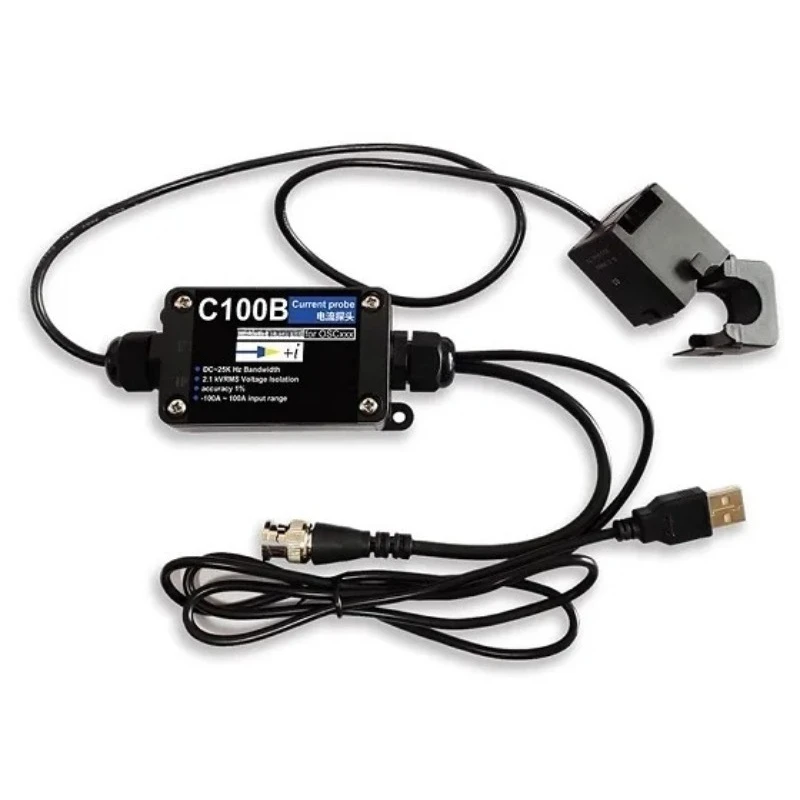 25KHz AC DC Split Core Current Clamp Probe Complete Set with Connection Cables for Oscilloscope Measuring Application
25KHz AC DC Split Core Current Clamp Probe Complete Set with Connection Cables for Oscilloscope Measuring Application