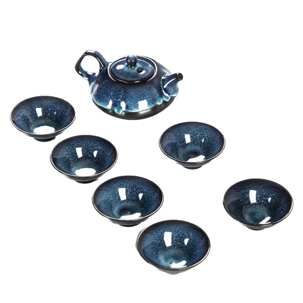 Набор керамической посуды для чая: чайник с термоизоляцией и чашки для дома и офиса
Набор керамической посуды для чая: чайник с термоизоляцией и чашки для дома и офиса