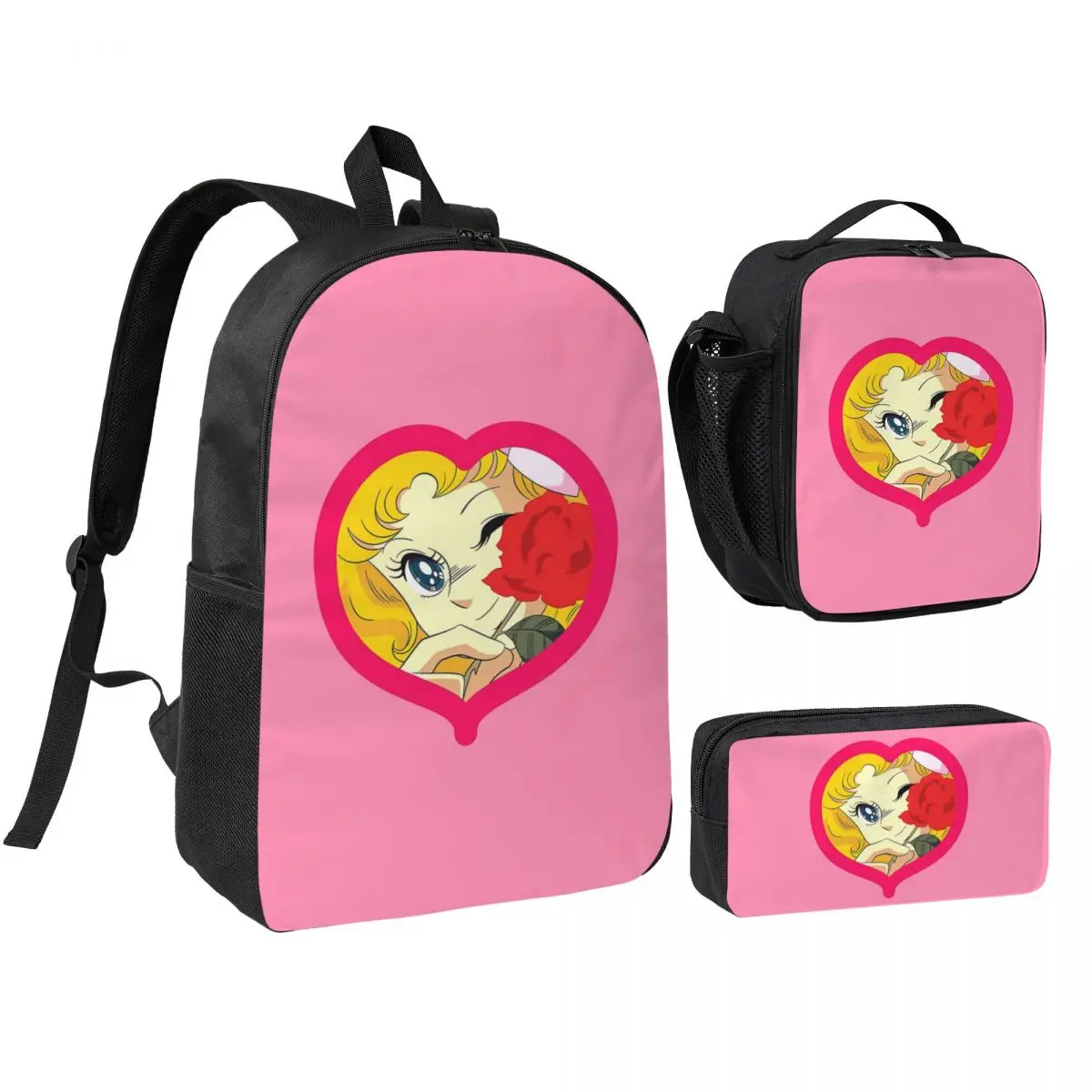 Candy Candy Anime Backpack Boys Girls BookBag School Bag Shoulder Bags 3ps Insulated Lunch Bag Pencil Case
Candy Candy Anime Backpack Boys Girls BookBag School Bag Shoulder Bags 3ps Insulated Lunch Bag Pencil Case