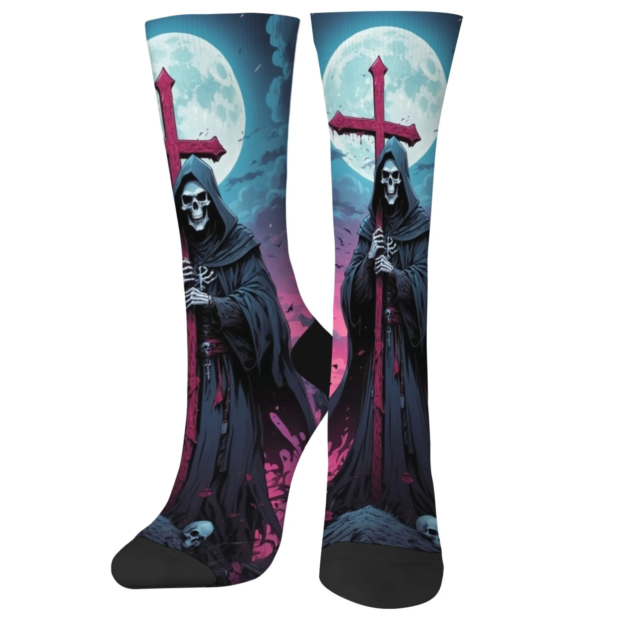 Готические мужские носки в темном стиле «Бог смерти» в стиле ретро, сумасшедшие вечерние уличные трендовые носки в стиле хип-хоп, удобные нескользящие дышащие носки
Готические мужские носки в темном стиле «Бог смерти» в стиле ретро, сумасшедшие вечерние уличные трендовые носки в стиле хип-хоп, удобные нескользящие дышащие носки