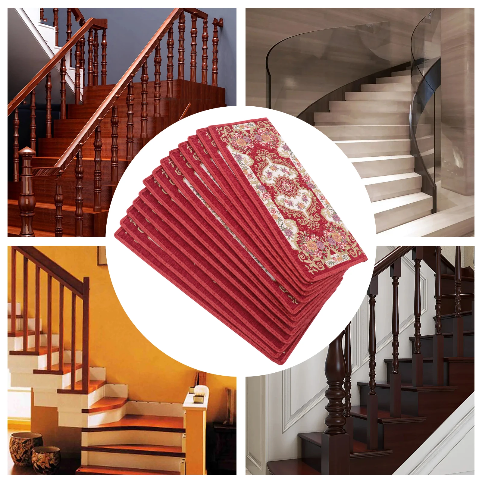 13pcs Non-Slip Stair Treads,Washable Skid-Resistant Carpet Mats,Self-Adhesive Step Protectors,Indoor Staircase Rugs,Home Decor
13pcs Non-Slip Stair Treads,Washable Skid-Resistant Carpet Mats,Self-Adhesive Step Protectors,Indoor Staircase Rugs,Home Decor