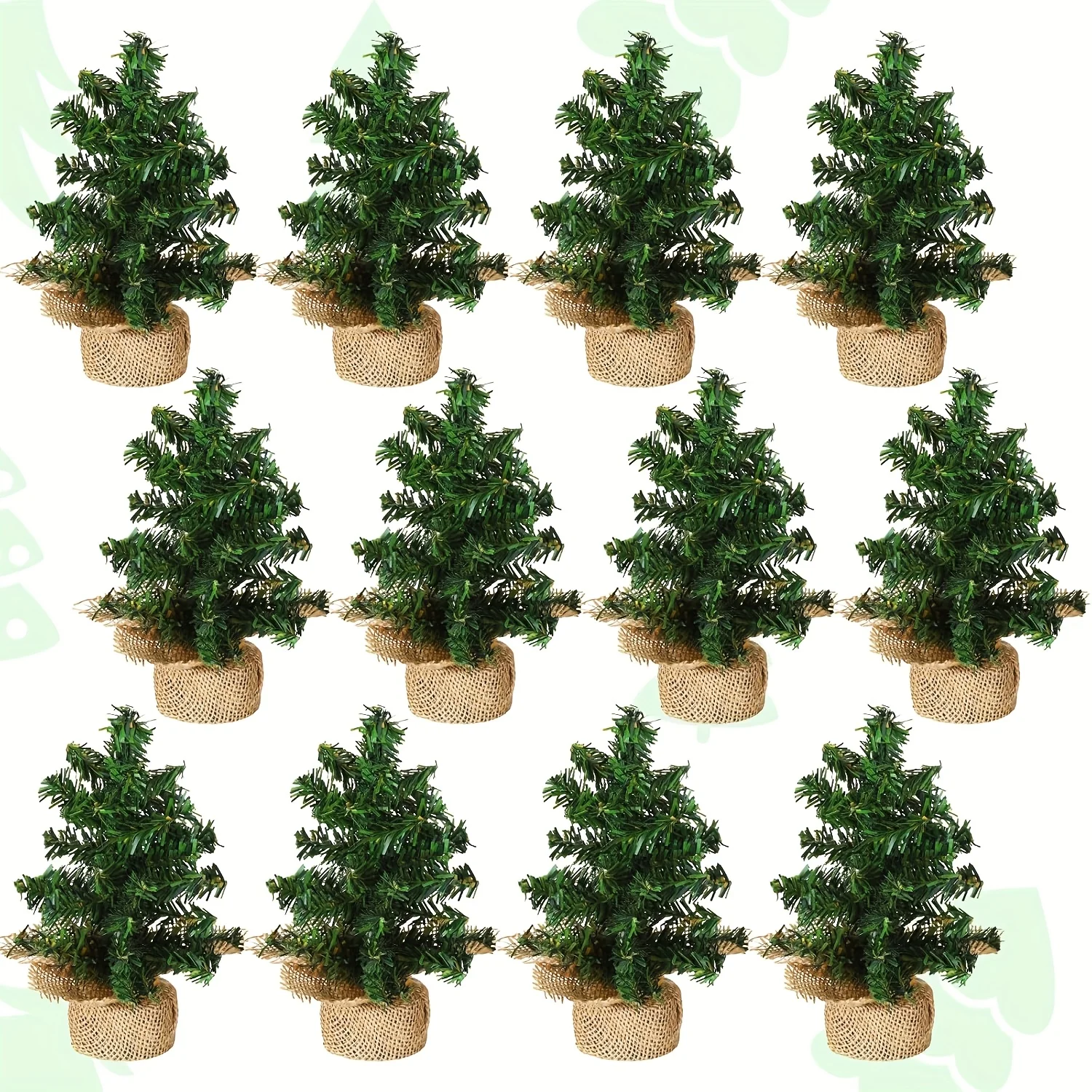 12-Pack Mini Artificial Christmas Trees – 20 cm Linen-Base Tabletop Decor, Realistic Pine Look, Ready to Use, Festive Home & Kitchen Accent for Holiday Season
12-Pack Mini Artificial Christmas Trees – 20 cm Linen-Base Tabletop Decor, Realistic Pine Look, Ready to Use, Festive Home & Kitchen Accent for Holiday Season
