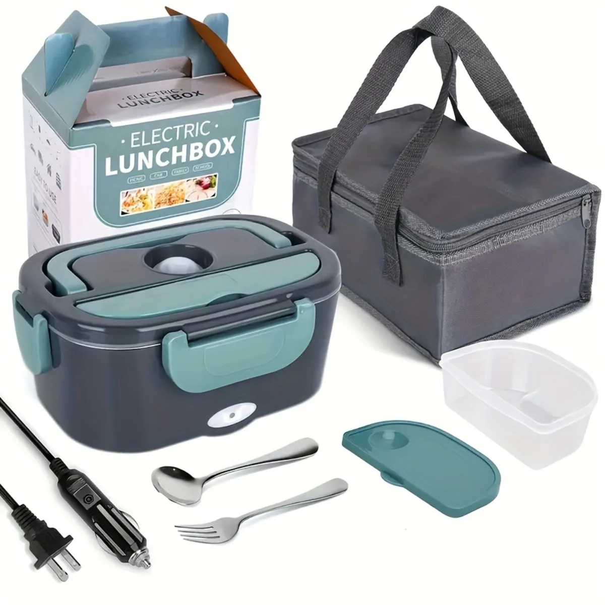 New US Standard Electric Lunch Box Double Compartment Portable Food Heater 110V-240V 12V 24V for Home Car Camping
New US Standard Electric Lunch Box Double Compartment Portable Food Heater 110V-240V 12V 24V for Home Car Camping