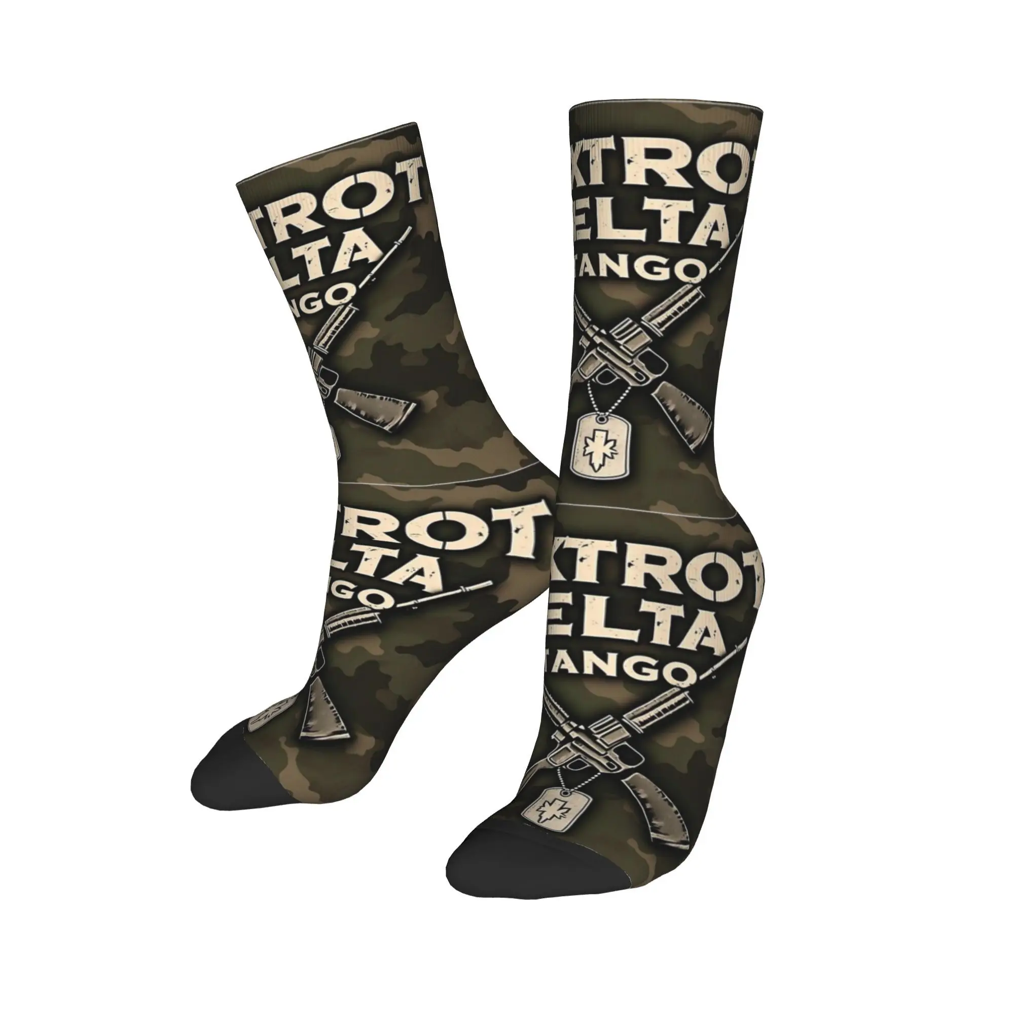 Модные мужские носки Crazy Military Foxtrot Delta Tango, женские носки из полиэстера с графическим рисунком, весна-лето, осень-зима
Модные мужские носки Crazy Military Foxtrot Delta Tango, женские носки из полиэстера с графическим рисунком, весна-лето, осень-зима