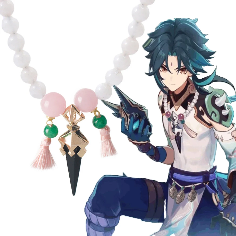 Game Genshin Impact Xiao Cosplay Necklace Unisex Devil Pestle Vigilant Yaksha Pendant Beads Chain Choker Jewelry Accessories
Game Genshin Impact Xiao Cosplay Necklace Unisex Devil Pestle Vigilant Yaksha Pendant Beads Chain Choker Jewelry Accessories
