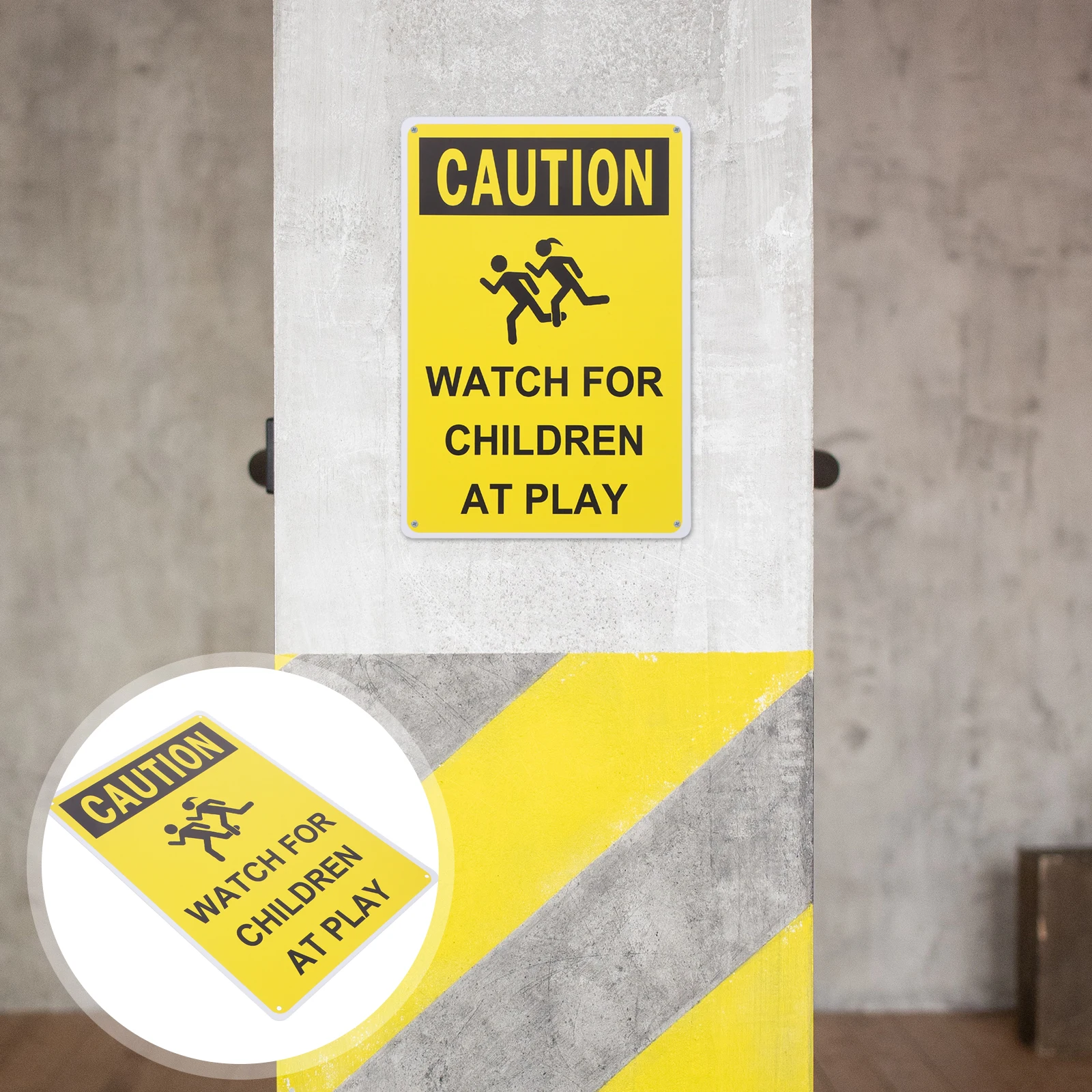 Signs for Traffic Safety Kids Playing Caution Slow Metal Child Warning Weather Resistant
Signs for Traffic Safety Kids Playing Caution Slow Metal Child Warning Weather Resistant
