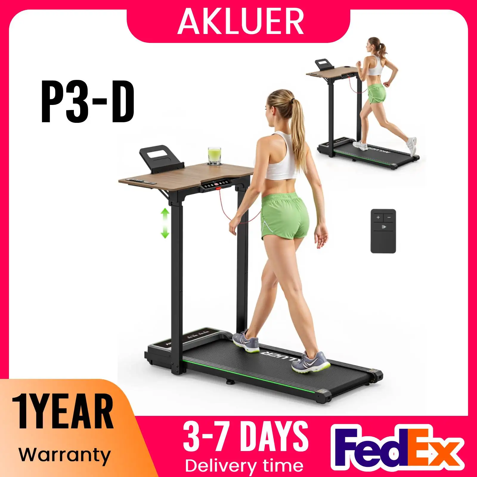 Akluer Walking Pad Treadmill,330lbs Capacity,Compact Walking Pad,2.5HP Desk Treadmills,Foldable Treadmill with Remote Control
Akluer Walking Pad Treadmill,330lbs Capacity,Compact Walking Pad,2.5HP Desk Treadmills,Foldable Treadmill with Remote Control