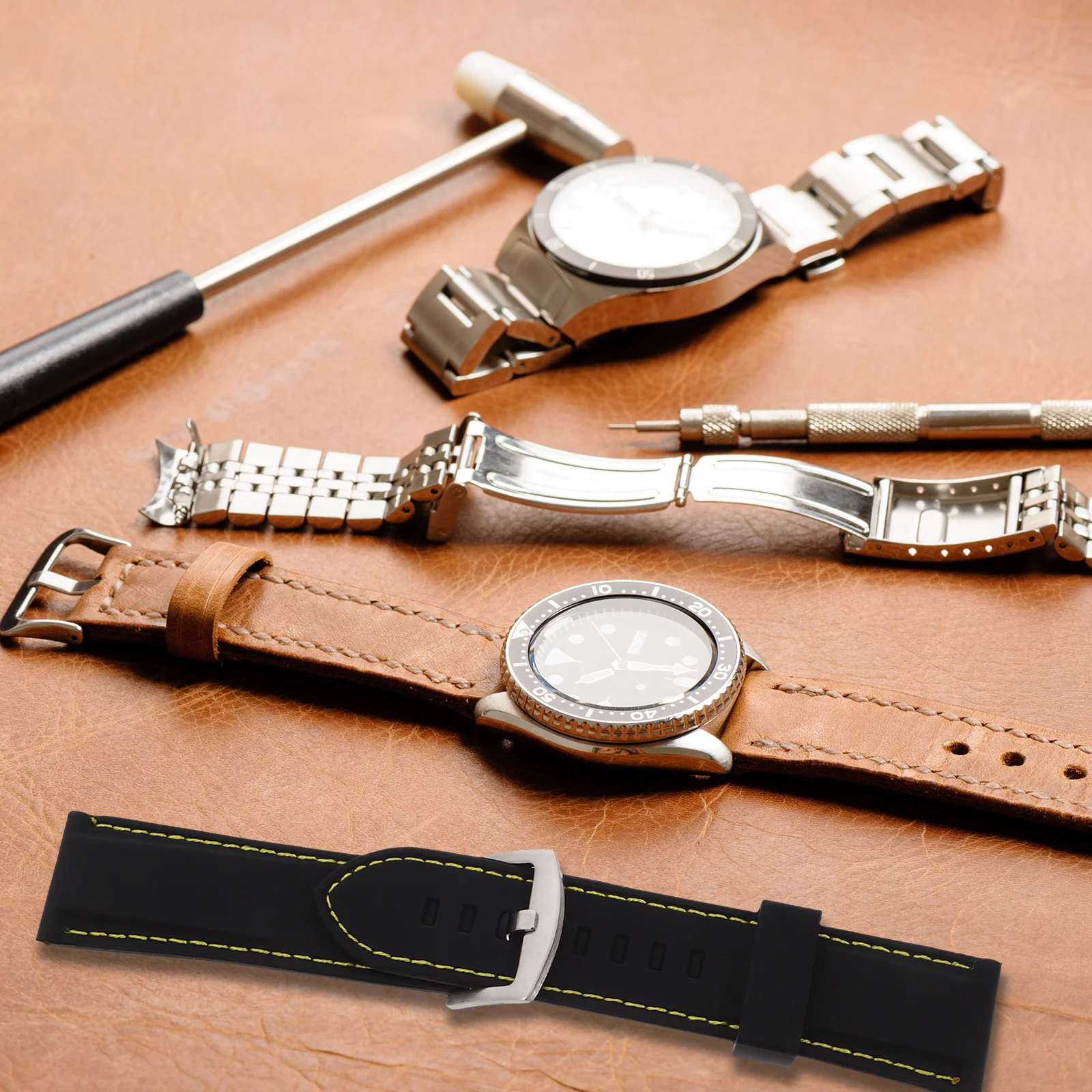 26Mm Waterproof Silicone Watch Band Seamless Durable Stainless Steel Clasp For Fitness Swimming Climbing 26Mm Watch Strap
26Mm Waterproof Silicone Watch Band Seamless Durable Stainless Steel Clasp For Fitness Swimming Climbing 26Mm Watch Strap