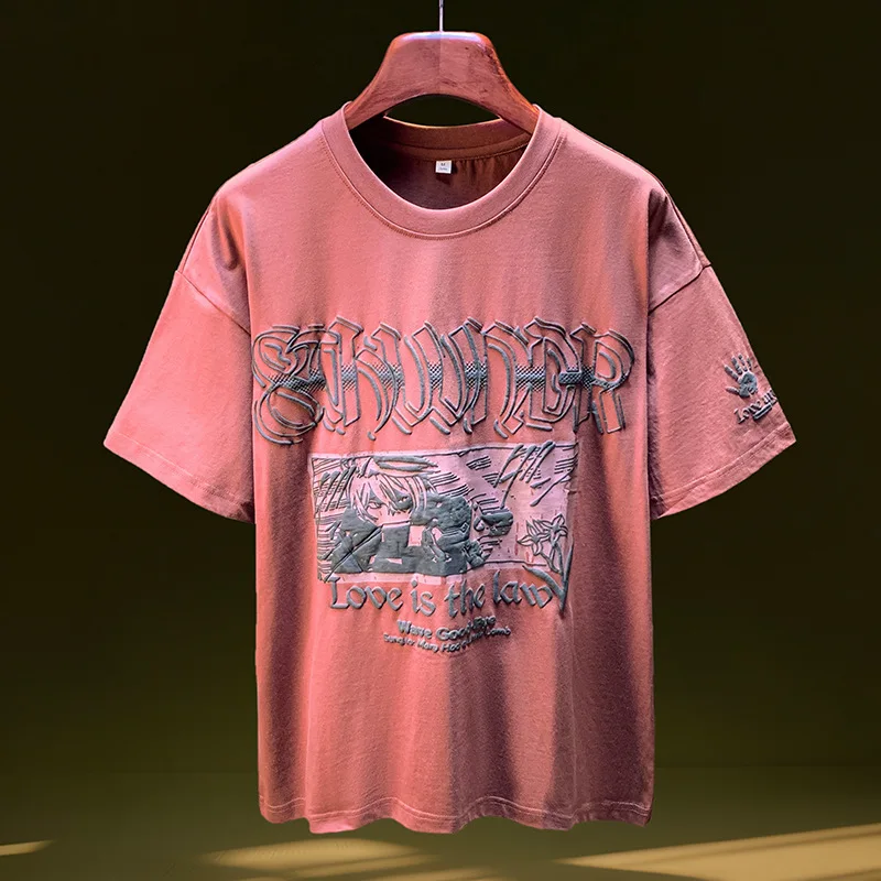 Summer American printed short sleeved men's T-shirt 2025 trend loose oversized top casual thin clothing men
Summer American printed short sleeved men's T-shirt 2025 trend loose oversized top casual thin clothing men