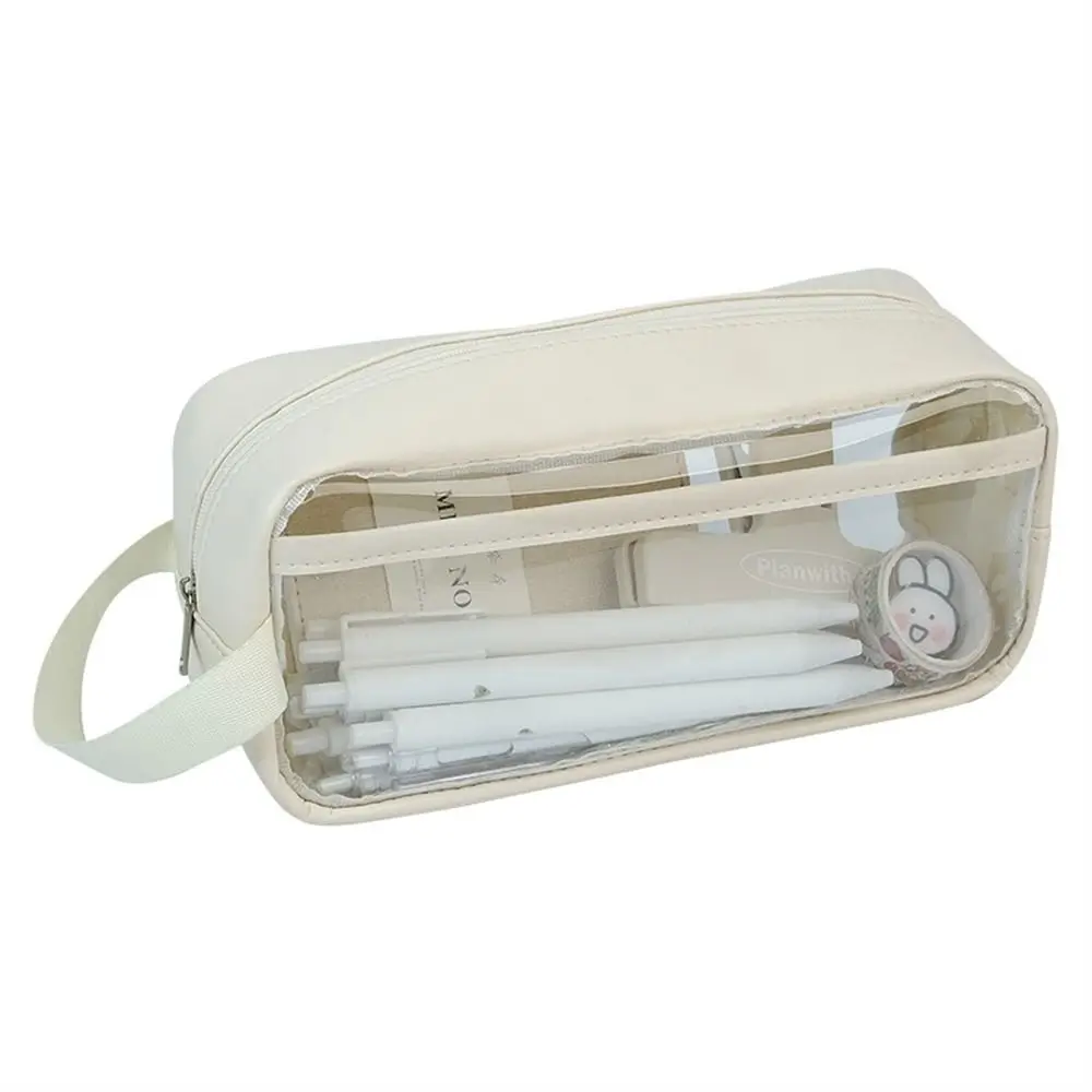 Aesthetic Kawaii Transparent Students Large Capacity Waterproof Pencil Storage Bag Pen Case Pencil Bag Stationery Holder Bag
Aesthetic Kawaii Transparent Students Large Capacity Waterproof Pencil Storage Bag Pen Case Pencil Bag Stationery Holder Bag