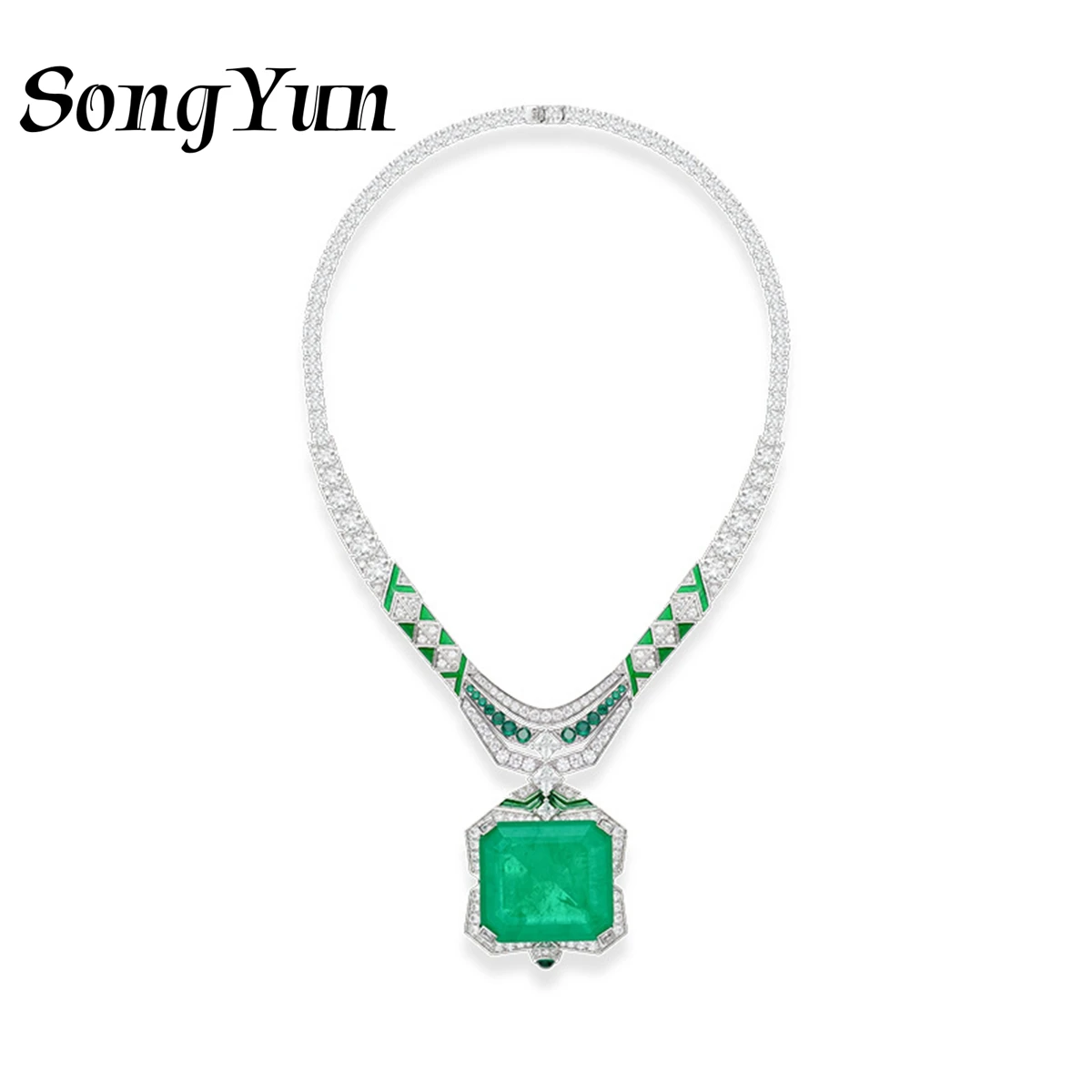 SY Luxury Jewelry 925 Sterling Silver Necklace Pendant Green Red Blue Gemstones Women Pendants Necklaces Fine s925 Jewelry
SY Luxury Jewelry 925 Sterling Silver Necklace Pendant Green Red Blue Gemstones Women Pendants Necklaces Fine s925 Jewelry
