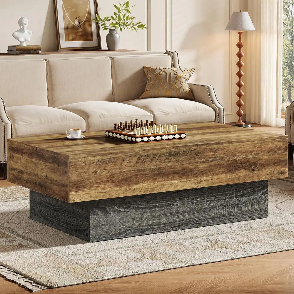 55-Inch armhouse Wood Coee Table, Rustic Large RecTea Table, Vintage Center Table or Living Room, Oice Retion, Rustic Brown & Gr
55-Inch armhouse Wood Coee Table, Rustic Large RecTea Table, Vintage Center Table or Living Room, Oice Retion, Rustic Brown & Gr
