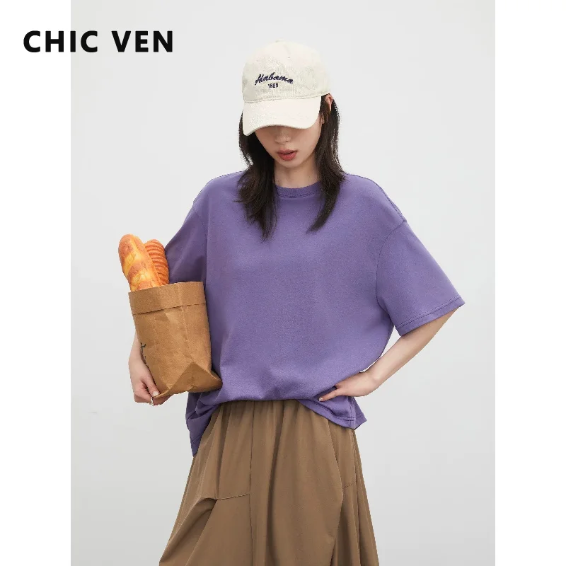 CHIC VEN New Women T-Shirts Short Sleeved Loose Casual O Neck Female Quick Drying Tees Cool Sun Protection Top Summer 2026
CHIC VEN New Women T-Shirts Short Sleeved Loose Casual O Neck Female Quick Drying Tees Cool Sun Protection Top Summer 2026