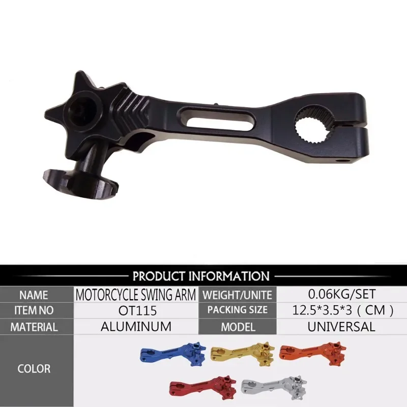 General Motorcycle Retrofit Accessories Rear Brake Rocker Arm CNC Aluminum Cb-1 Adjustable Rod
General Motorcycle Retrofit Accessories Rear Brake Rocker Arm CNC Aluminum Cb-1 Adjustable Rod